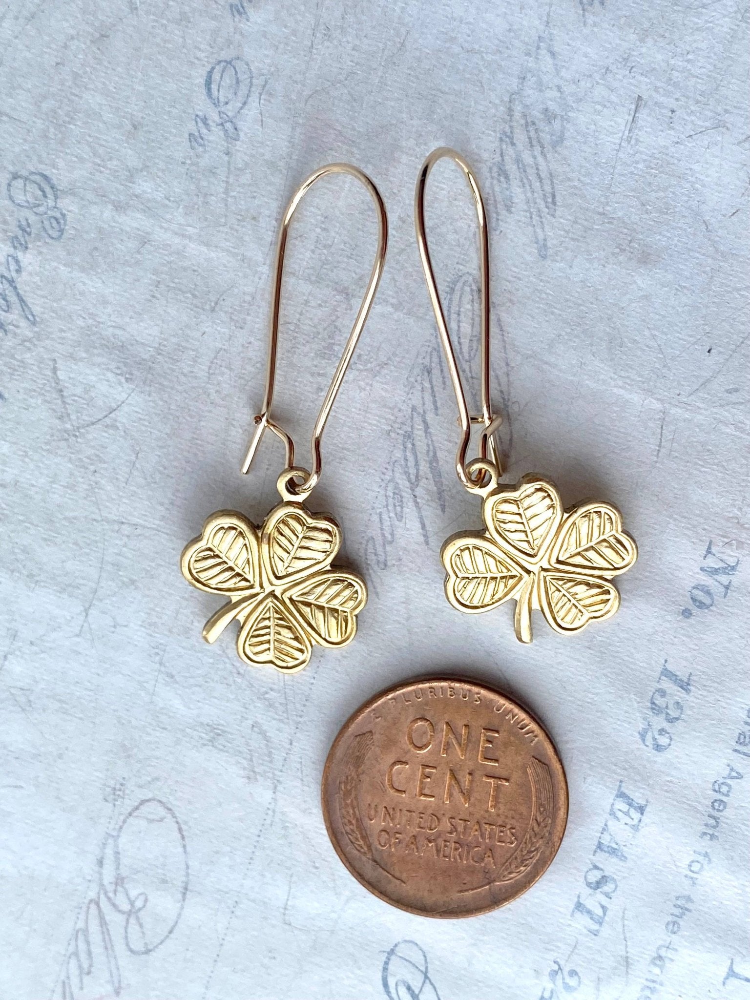 Lucky Shamrock Earrings Little Four Leaf Clover - Lalka Beauty Co.