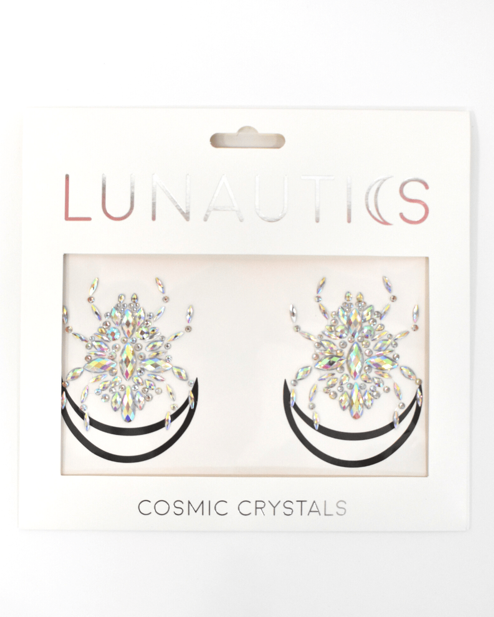 Lunautics White Widow Spider Reusable Jewel Body Stickers festival, dancer, Halloween - Lalka Beauty Co.