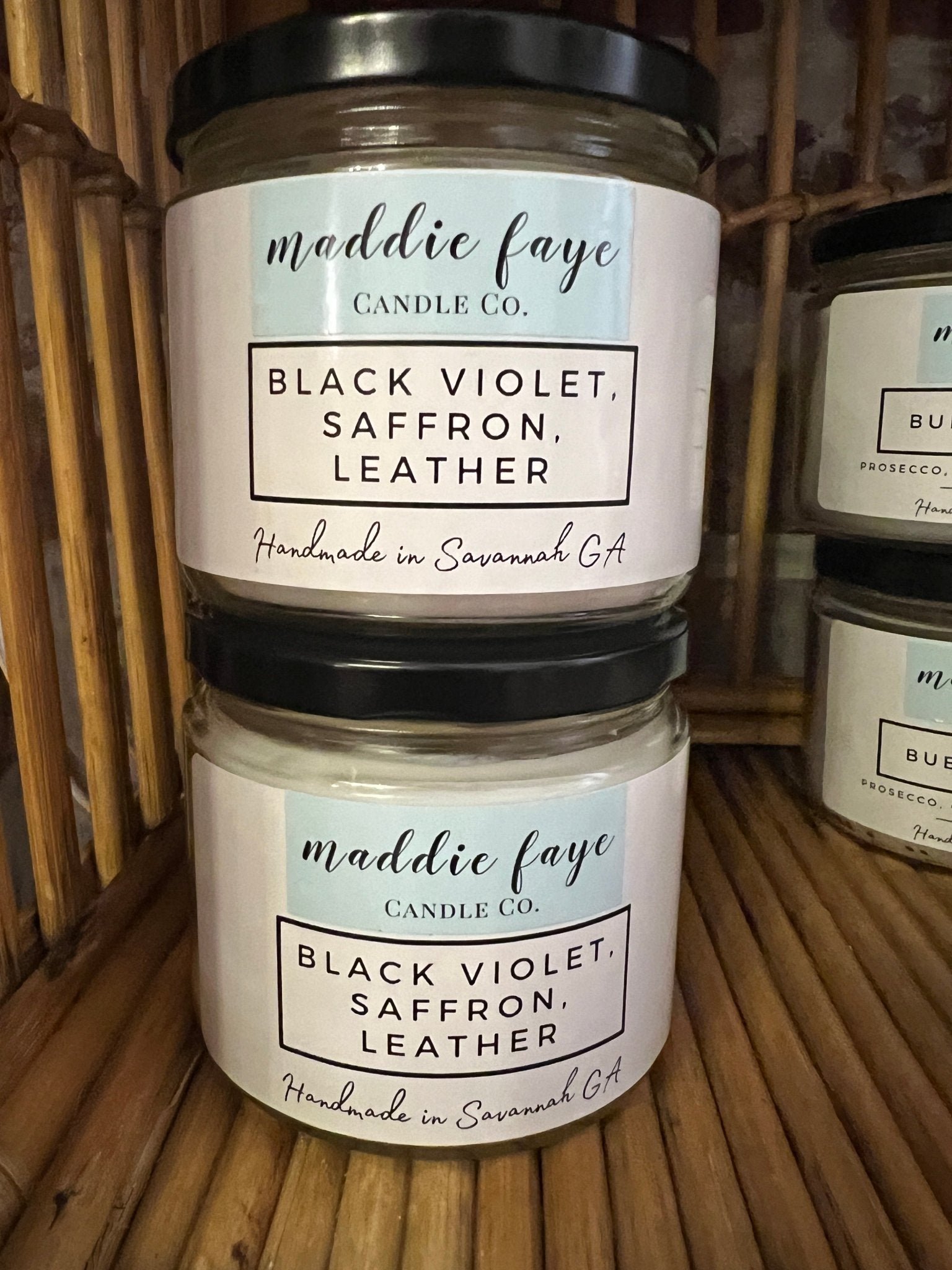 Maddie Faye Candle Co. Handmade in Savannah glass jar candles - Lalka Beauty Co.