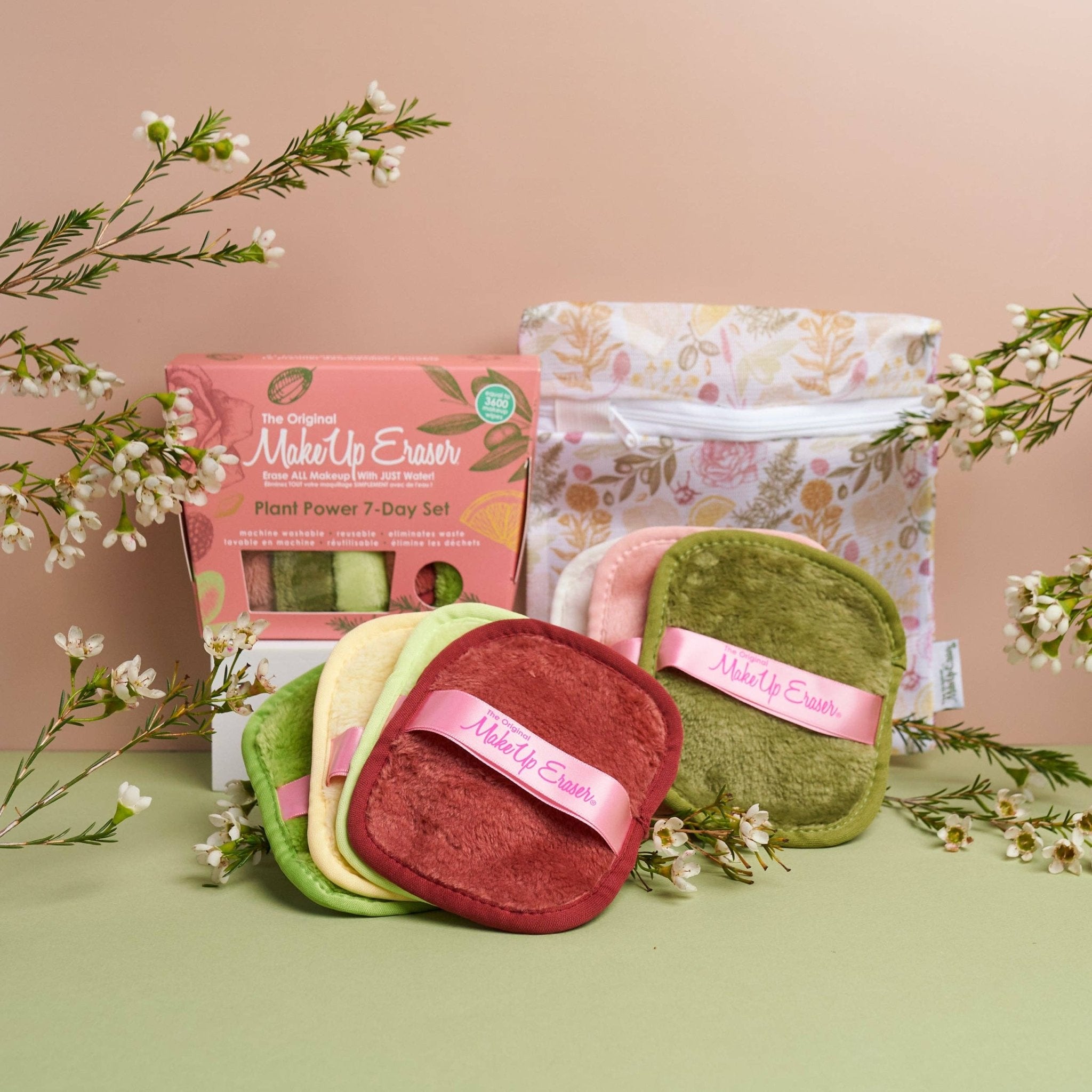 Makeup Eraser Plant Power 7 - Day Set | ♻️ Makeup remover pads - Lalka Beauty Co.