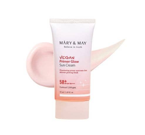 [MARY&MAY] VEGAN PRIMER GLOW SUN CREAM 50ML - Lalka Beauty Co.