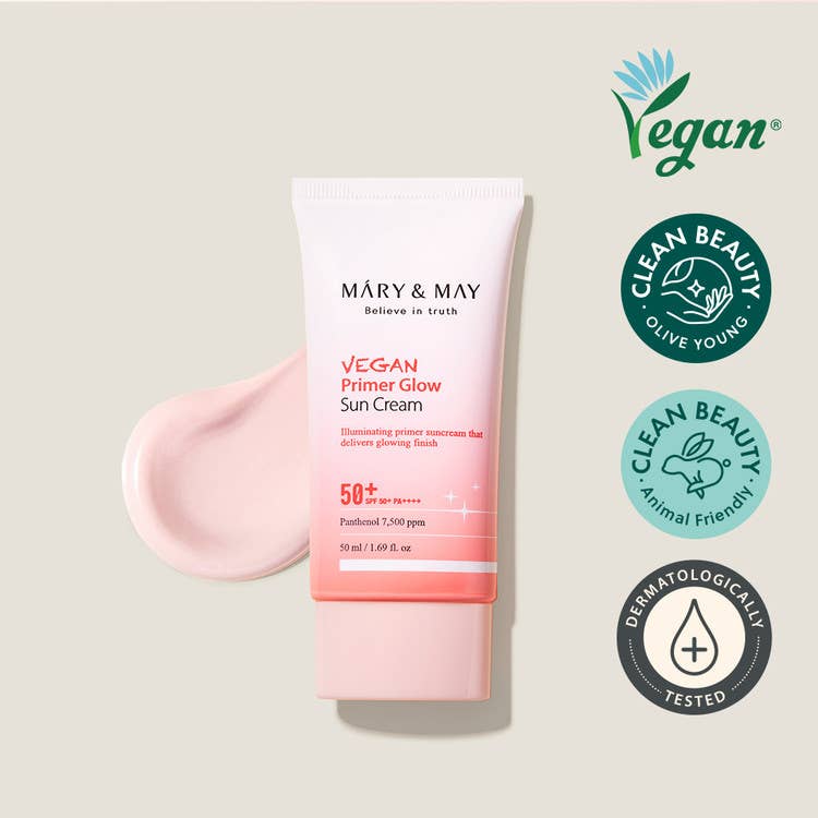 [MARY&MAY] VEGAN PRIMER GLOW SUN CREAM 50ML - Lalka Beauty Co.