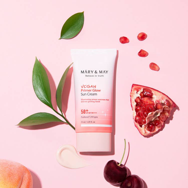 [MARY&MAY] VEGAN PRIMER GLOW SUN CREAM 50ML - Lalka Beauty Co.