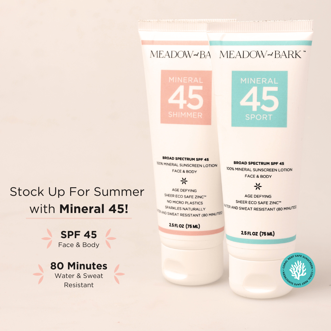 Meadow and Bark Mineral 45 Sunscreen - Lalka Beauty Co.