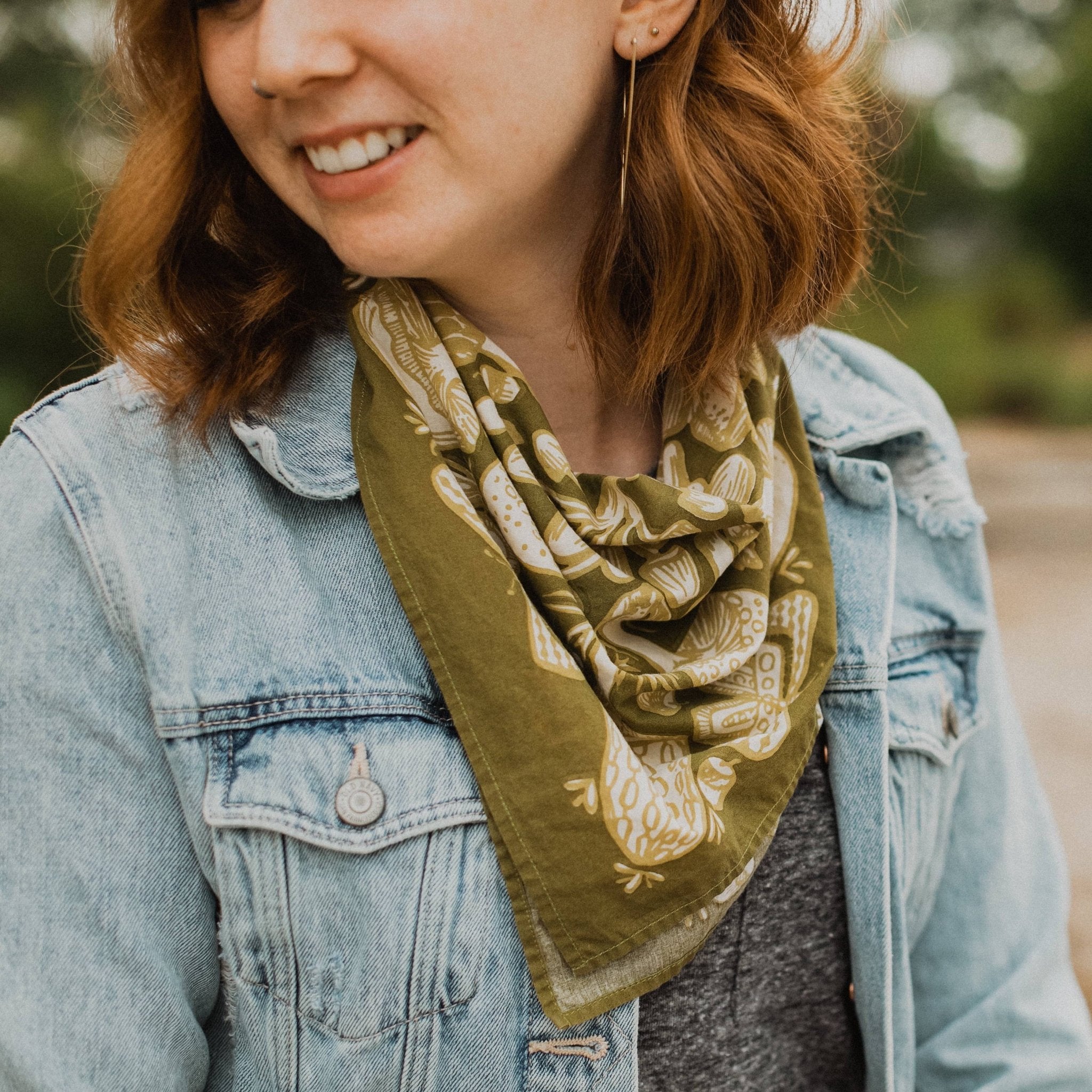 No. 016 Mushrooms Bandana - Lalka Beauty Co.