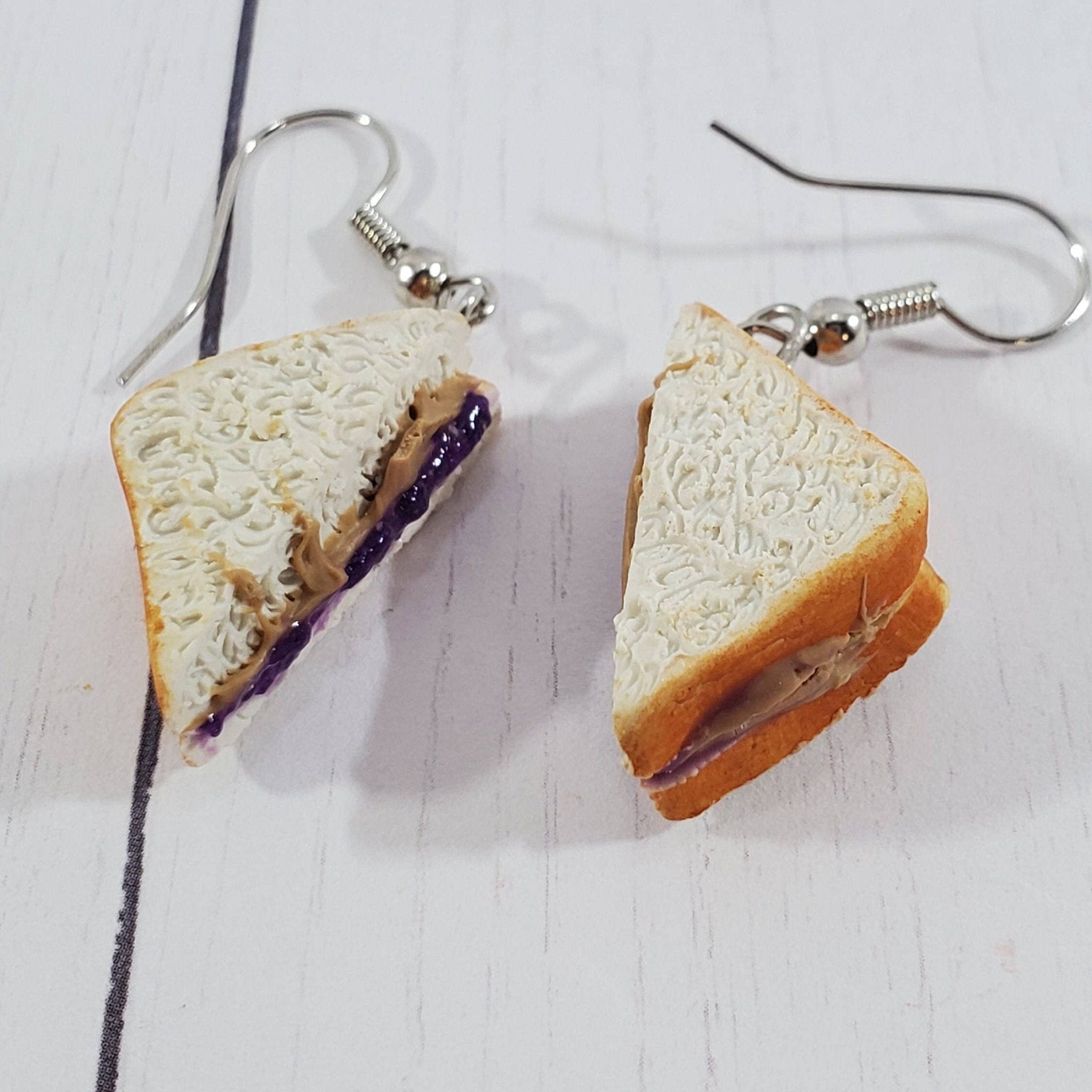 Peanut Butter and Jelly Earrings, PB&J Earrings - Lalka Beauty Co.