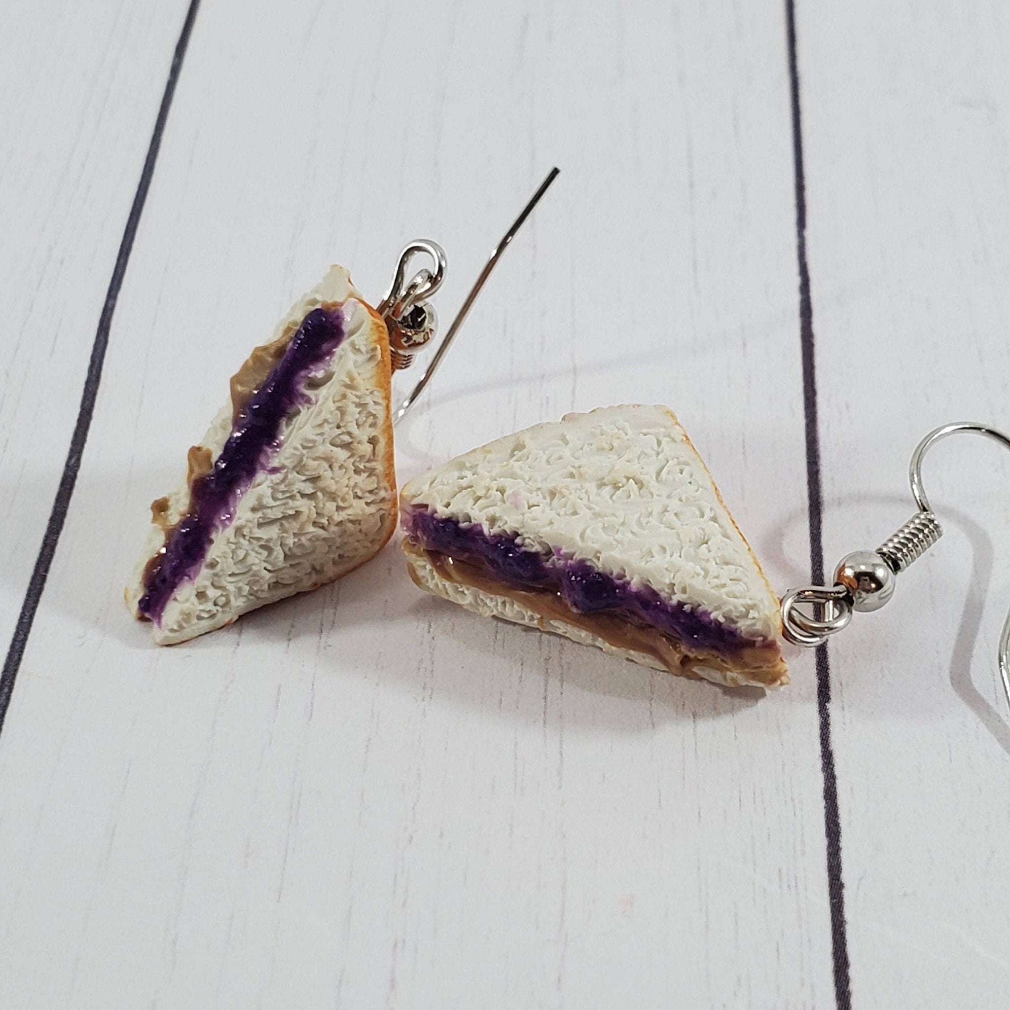 Peanut Butter and Jelly Earrings, PB&J Earrings - Lalka Beauty Co.