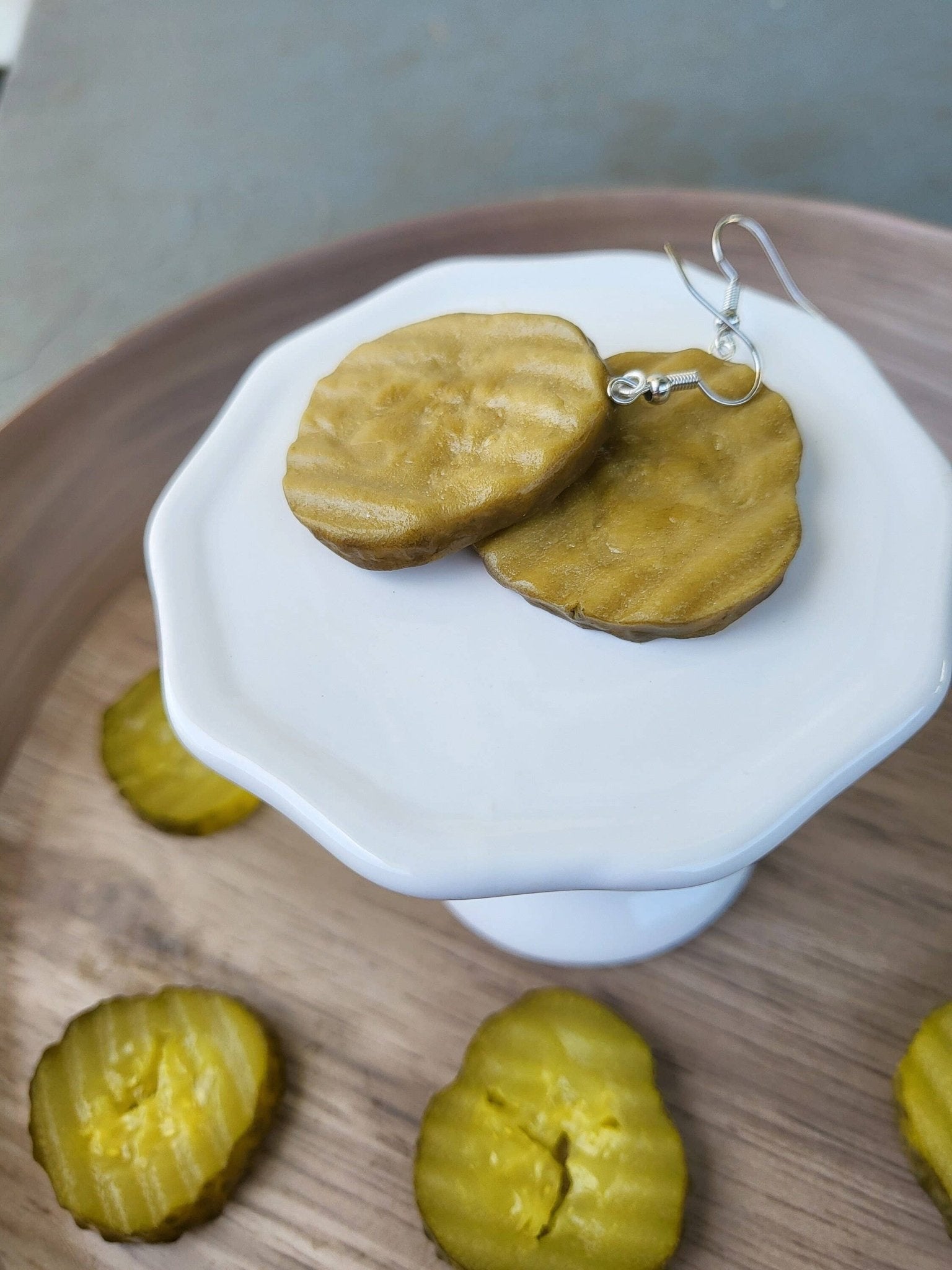 Pickle Earrings, Dill Pickle Earrings, BBQ Earrings - Lalka Beauty Co.