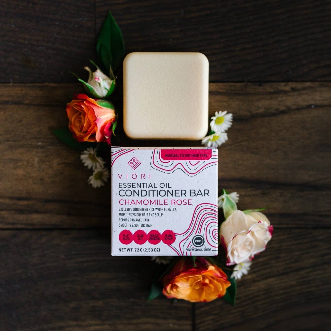 Rice Water Conditioner Bar | Chamomile Rose EO | Dry Hair - Lalka Beauty Co.