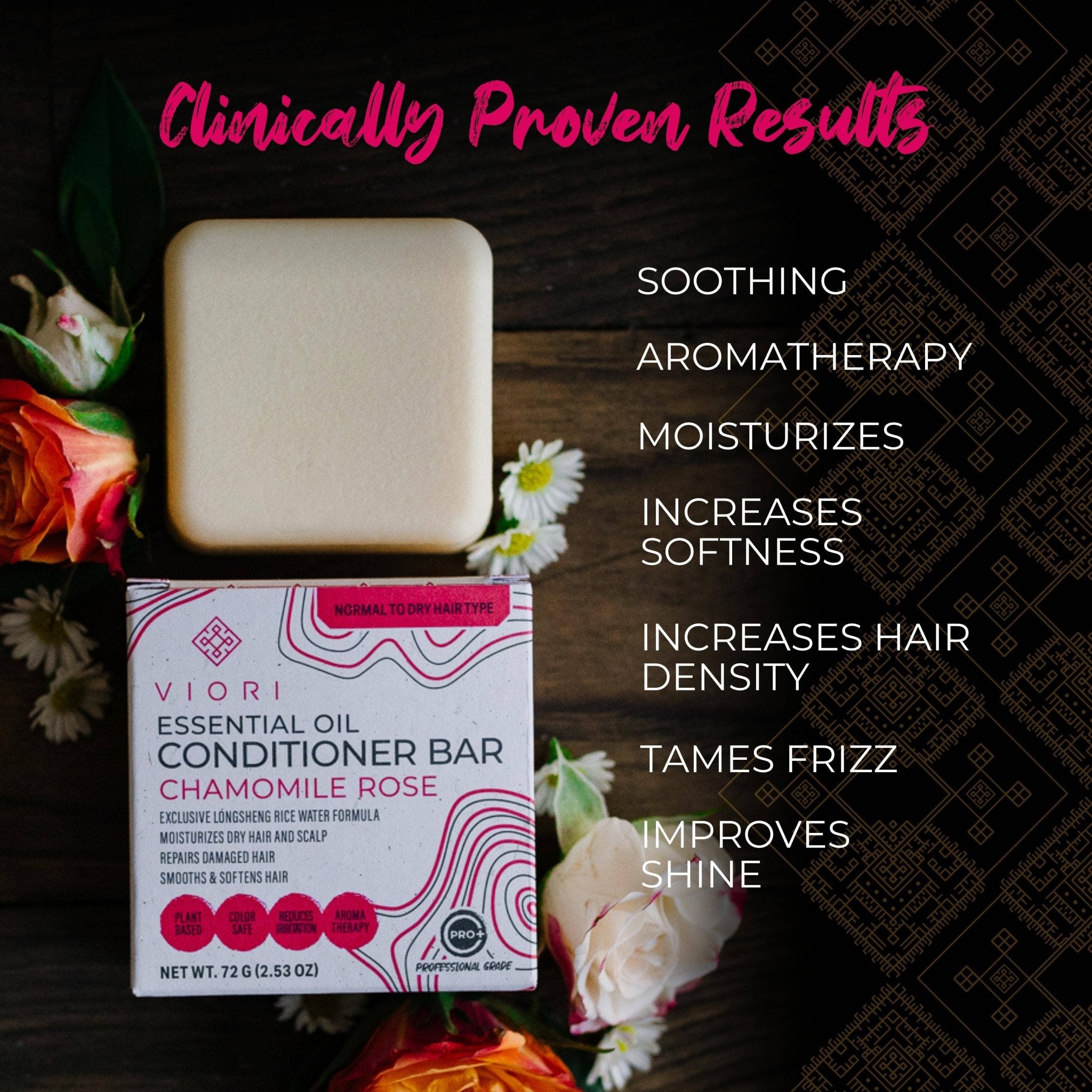 Rice Water Conditioner Bar | Chamomile Rose EO | Dry Hair - Lalka Beauty Co.