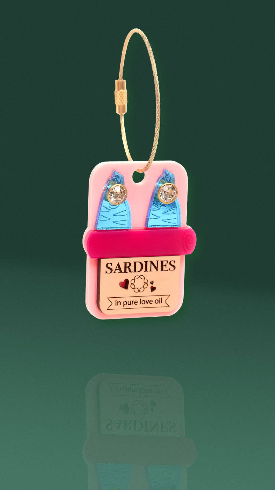 Sardine Tin Can Keychain + Purse Charm - Lalka Beauty Co.