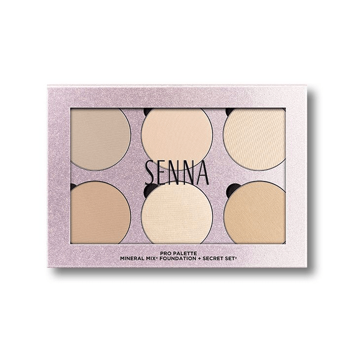 Senna Mineral Mix Powder Foundation Pro Palette 12 colors - Lalka Beauty Co.