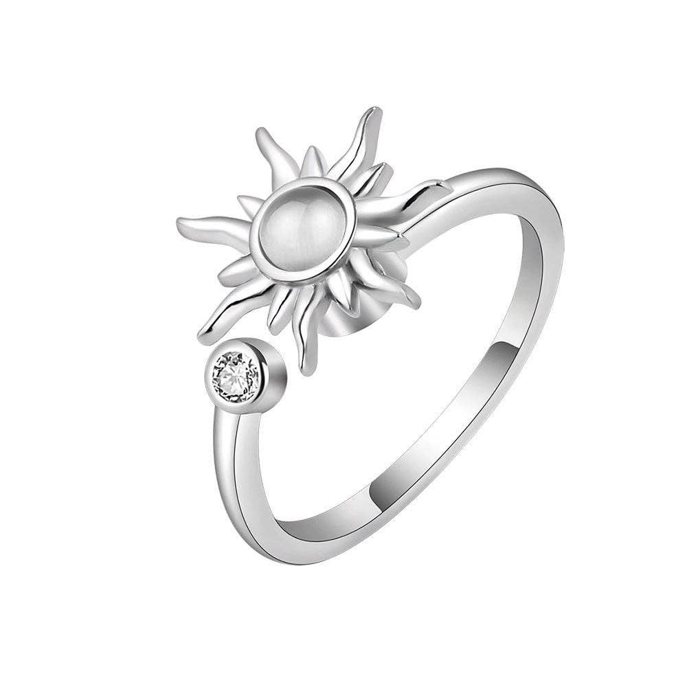 Sun Anxiety Fidget Spinner Ring - Lalka Beauty Co.