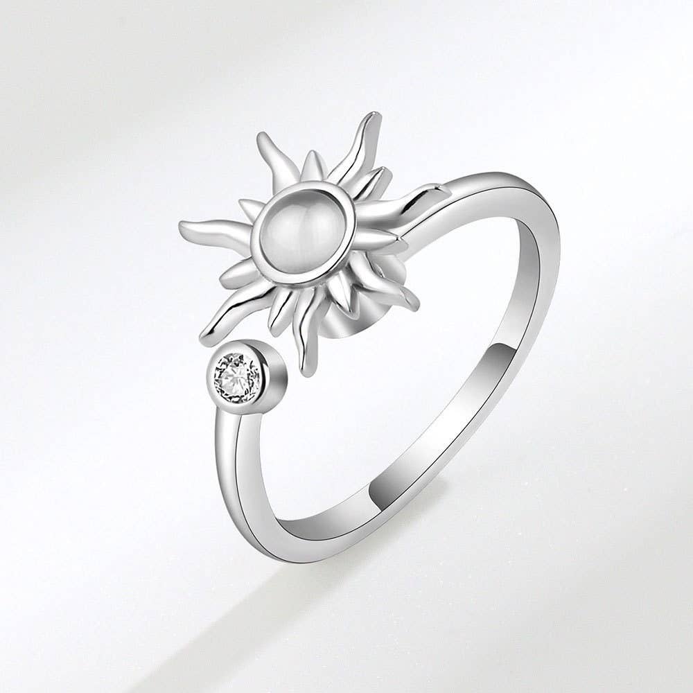 Sun Anxiety Fidget Spinner Ring - Lalka Beauty Co.