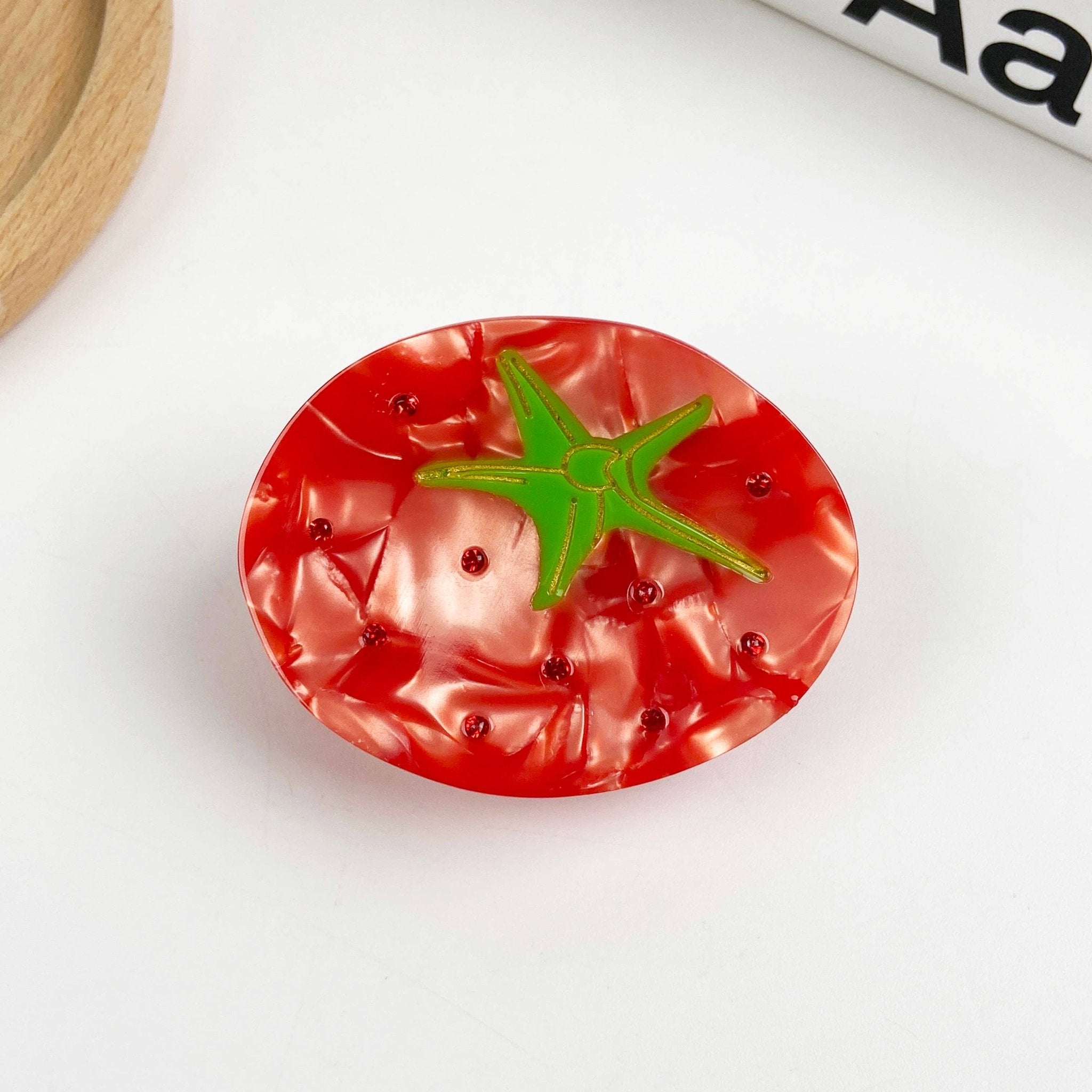 Tomato hair clip - Lalka Beauty Co.