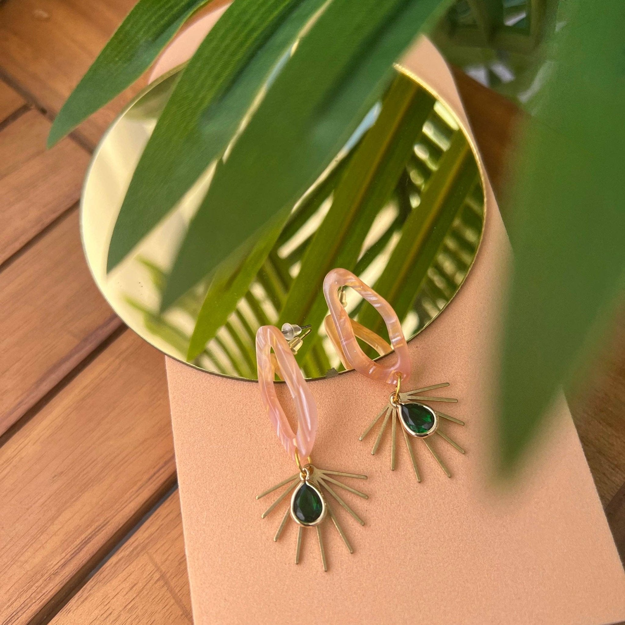 Tropical Abstract Everyday Earrings - Lalka Beauty Co.