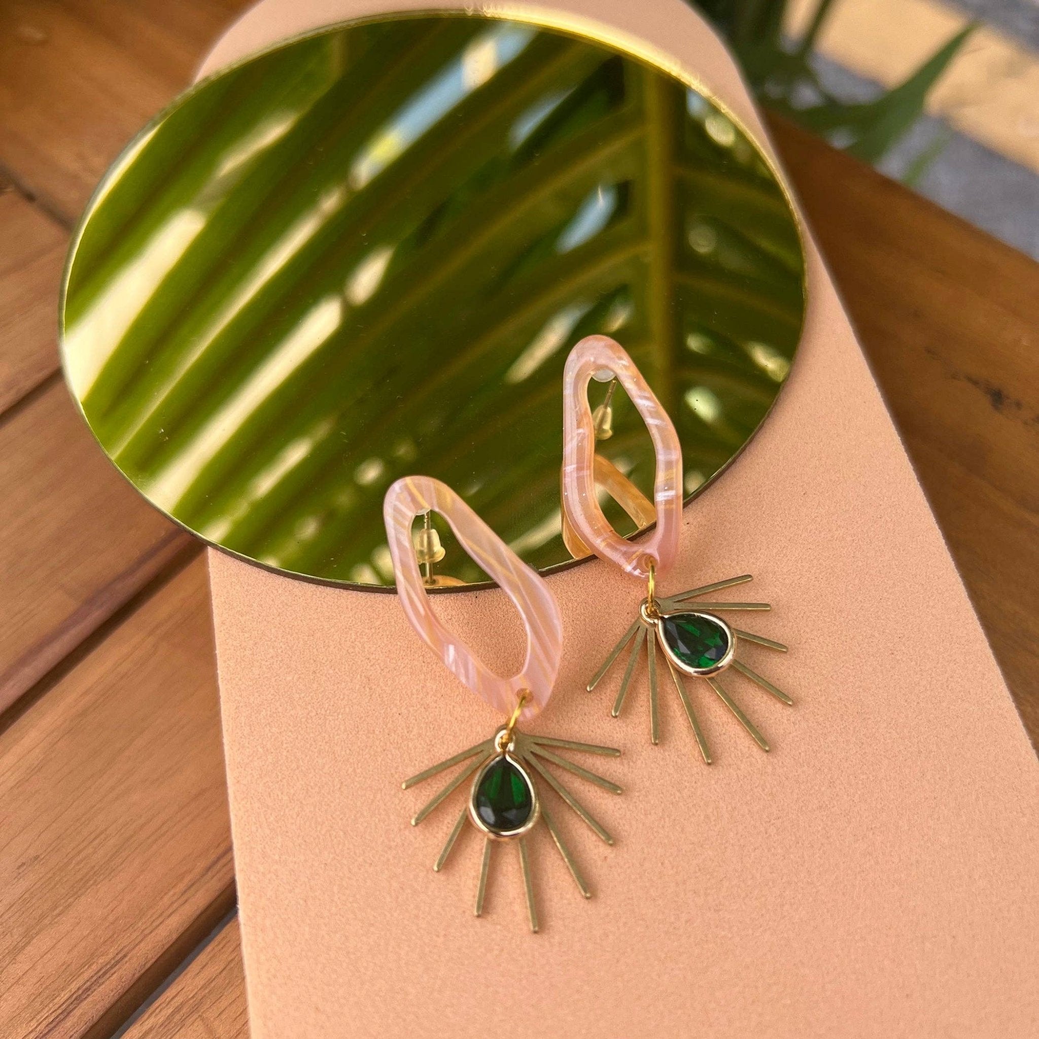 Tropical Abstract Everyday Earrings - Lalka Beauty Co.