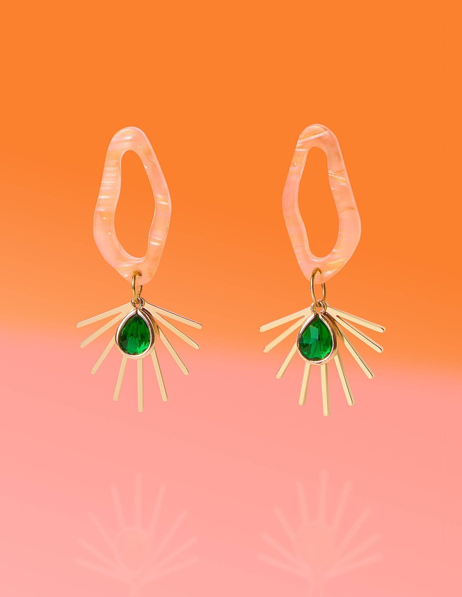 Tropical Abstract Everyday Earrings - Lalka Beauty Co.