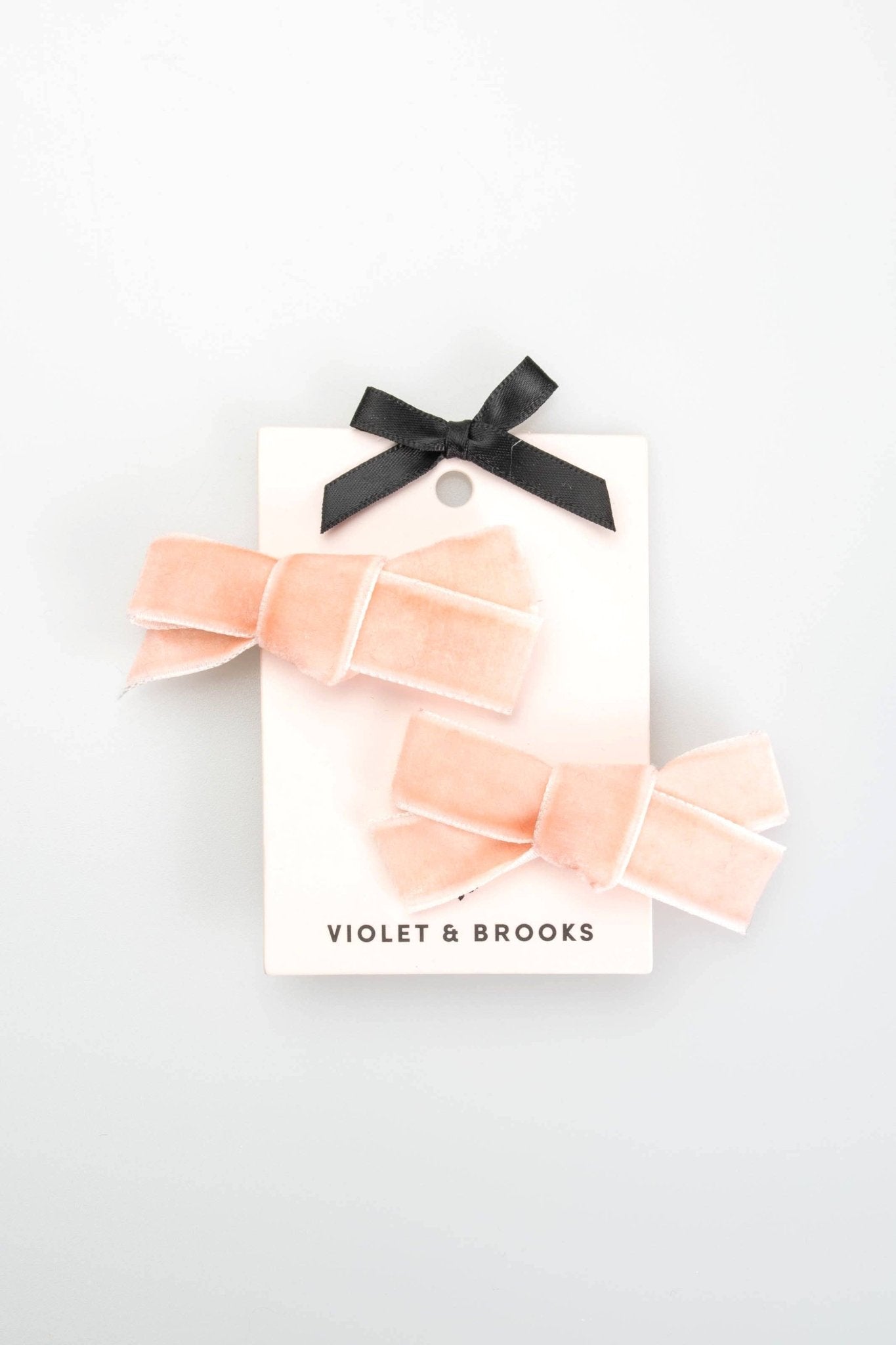 Violet & Brooks Viola Petite Bow Pair: Blush - Lalka Beauty Co.