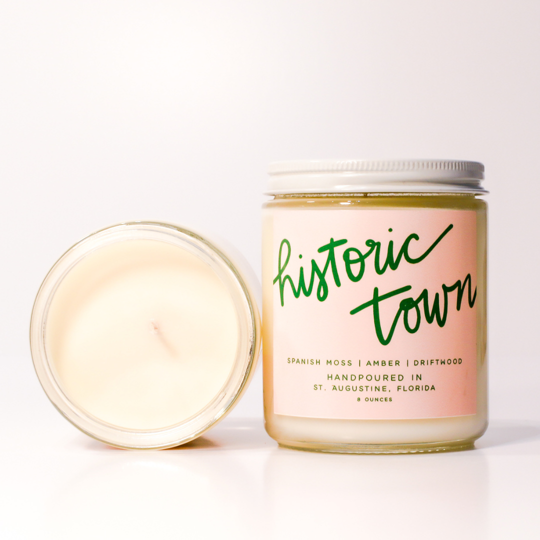 Historic Town: 8 oz Soy Wax Hand-Poured Candle